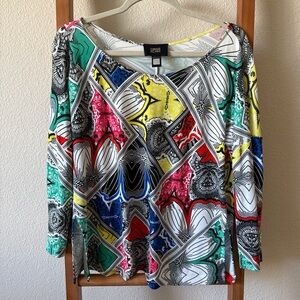 Cavalli class Colorful Geometric Women's Top